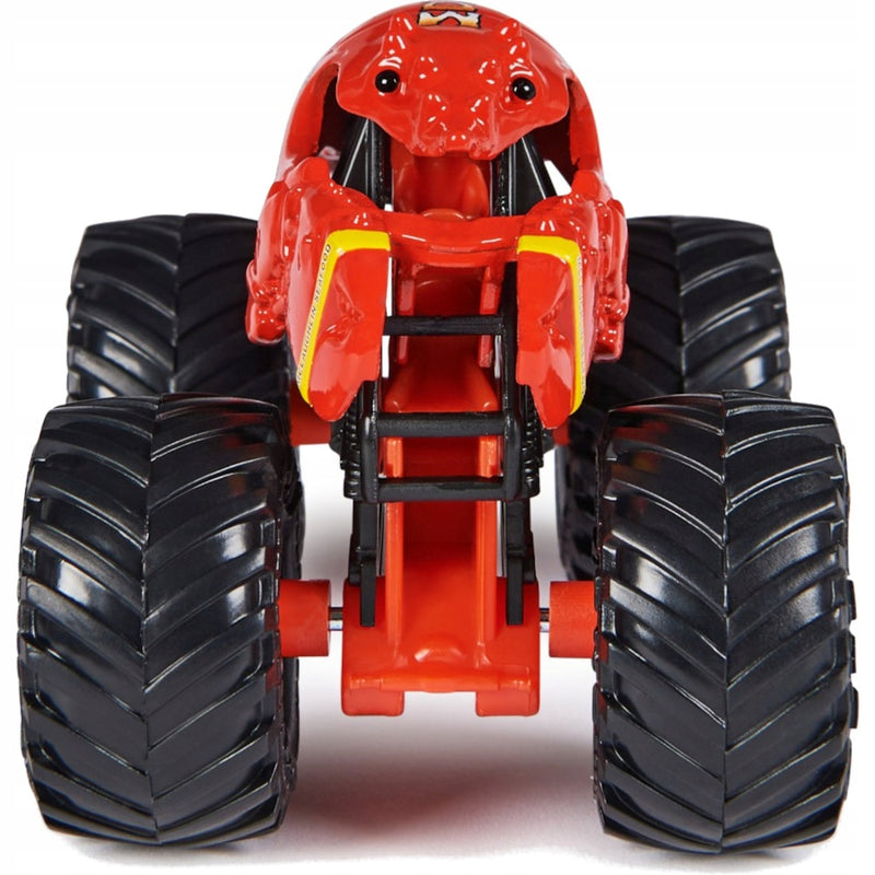 MONSTER JAM TRUCK AUTO TERENOWE SPIN MAS - widok 4 opakowania szczegoly zabawka kolekcja