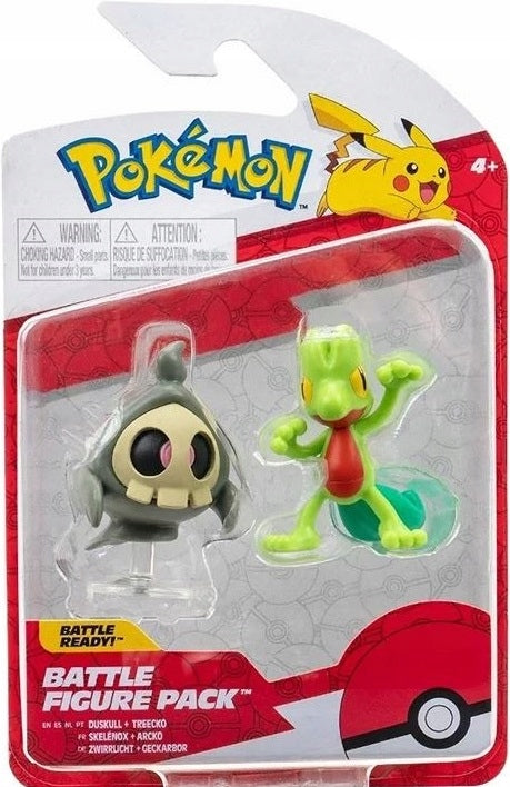 Zabawka POKEMON ORYGINALNY ZESTAW FIGURKI DUSKULL TREECKO - kolekcjonerska premium zabawki Aseo dla dzieci