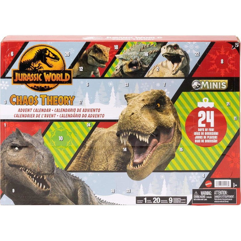 JURASSIC WORLD CHAOS THEORY MINIS ZESTAW - widok 7 Mattel opakowanie szczegoly collectible