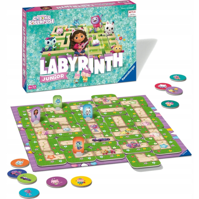 LABYRINTH JUNIOR GABBY'S DOLLHOUSE LABIR - widok 2 opakowania szczegoly zabawka kolekcja
