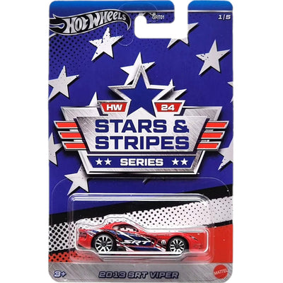 Hot Wheels Stars and Stripes Series 2024 Autko Samochód 2013 Srt Viper 1/5