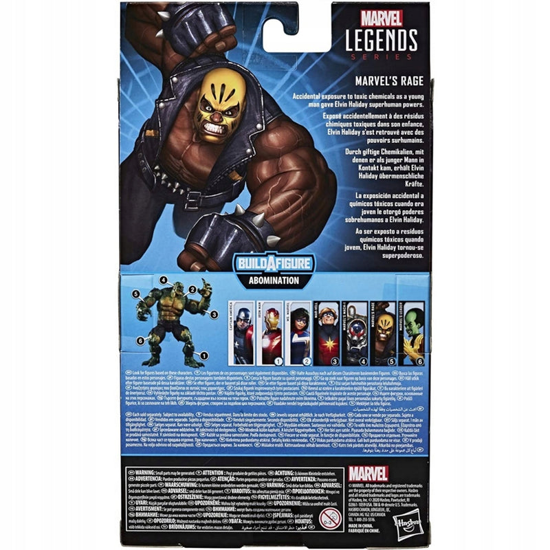 MARVEL LEGENDS RUCHOMA  MARVEL'S RAGE 17 - widok 6 opakowania szczegoly zabawka kolekcja
