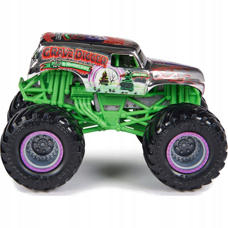 MONSTER JAM TRUCK AUTO TERENOWE SPIN MAS - widok 3 opakowania szczegoly zabawka kolekcja
