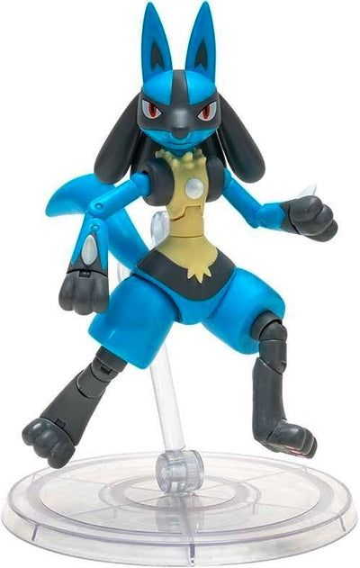 POKEMON DELUXE RUCHOMA  LUCARIO JAZWARES - widok 2 opakowania szczegoly zabawka kolekcja