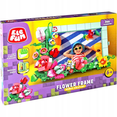 Zabawka KLOCKI ELEFUN FLOWER FRAME RAMKA KWIATOWA 8826 - kolekcjonerska premium zabawki Aseo dla dzieci