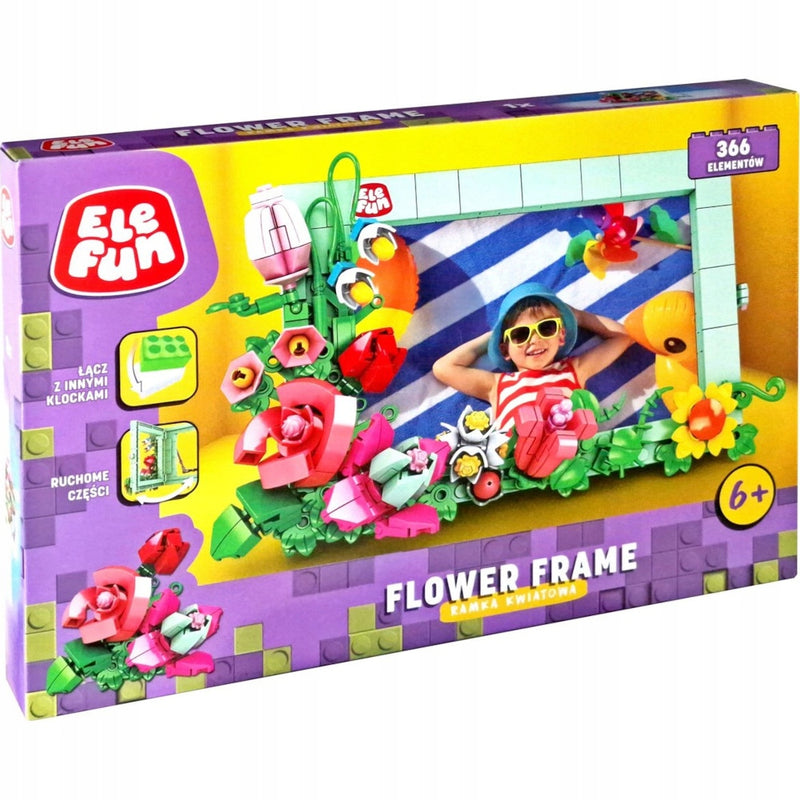 Zabawka KLOCKI ELEFUN FLOWER FRAME RAMKA KWIATOWA 8826 - kolekcjonerska premium zabawki Aseo dla dzieci