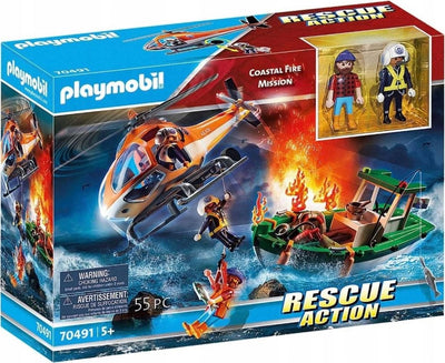 Zabawka PLAYMOBIL RESCUE ACTION AKCJA RATUNKOWA 70491 - kolekcjonerska premium zabawki Aseo dla dzieci
