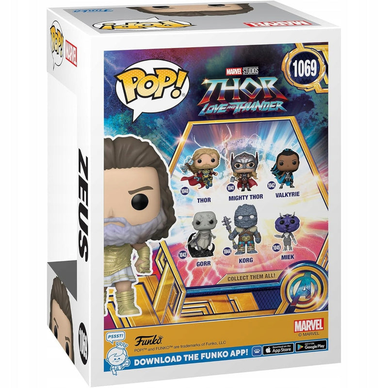 Funko POP MARVEL STUDIOS THOR LOVE AND THUNDE - widok 2 opakowania tyl back box kolekcjonerska