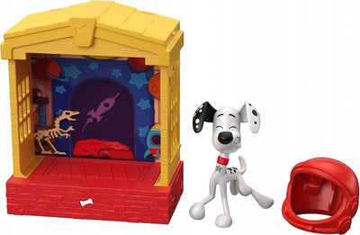 101 DALMATYŃCZYKÓW  DYLAN + DOMEK MATTEL - widok 2 opakowania szczegoly zabawka kolekcja