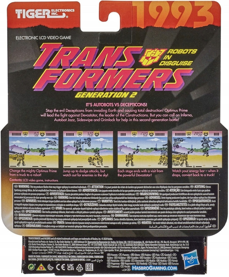 TRANSFORMERS GRA ELEKTRONICZNA HASBRO GA - widok 5 opakowania szczegoly zabawka kolekcja