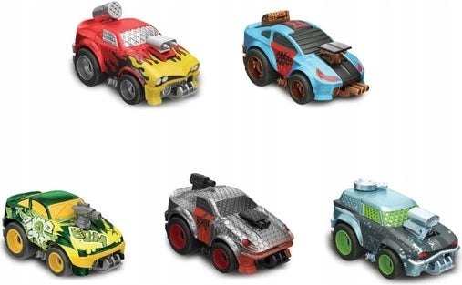 BOOM CITY RACERS WYRZUTNIA Z SAMOCHODEM  - widok 8 opakowania szczegoly zabawka kolekcja