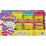 PLAY-DOH SPARKLE BŁYSZCZĄCA CIASTOLINA Z - widok 2 opakowania szczegoly zabawka kolekcja