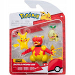 Zabawka POKEMON FIGURKI 3-PAK PIKACHU + TURTWIG + MAGMAR - kolekcjonerska premium zabawki Aseo dla dzieci
