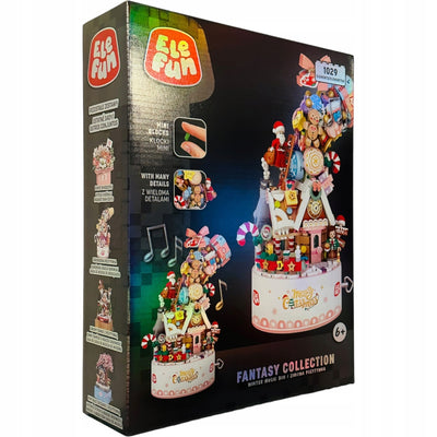 Zabawka KLOCKI ELEFUN FANTASY COLLECTION WINTER MUSIC BOX  - kolekcjonerska premium zabawki Aseo dla dzieci