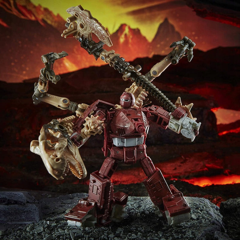 TRANSFORMERS KINGDOM WAR AUTOBOT CZOŁG W - widok 8 opakowania szczegoly zabawka kolekcja