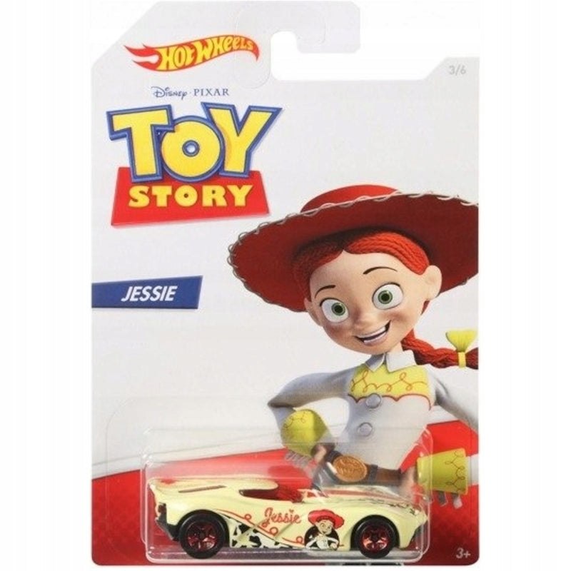 Zabawka HOT WHEELS TOY STORY CHARACTER CARS JESSIE 3/6 - kolekcjonerska premium zabawki Aseo dla dzieci