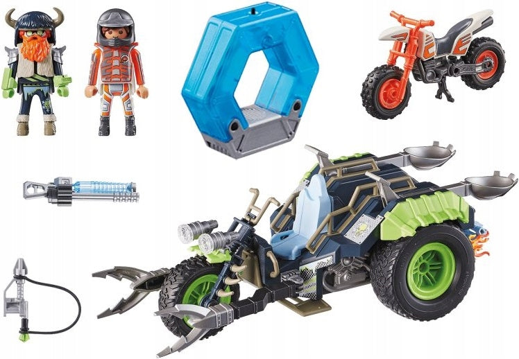 PLAYMOBIL TOP AGENTS LODOWY TRÓJKOŁOWIEC - widok 2 opakowania szczegoly zabawka kolekcja