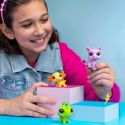 LITTLEST PET SHOP LPS SERIA 1 PET TRIO Z - widok 2 TM Toys opakowanie szczegoly collectible