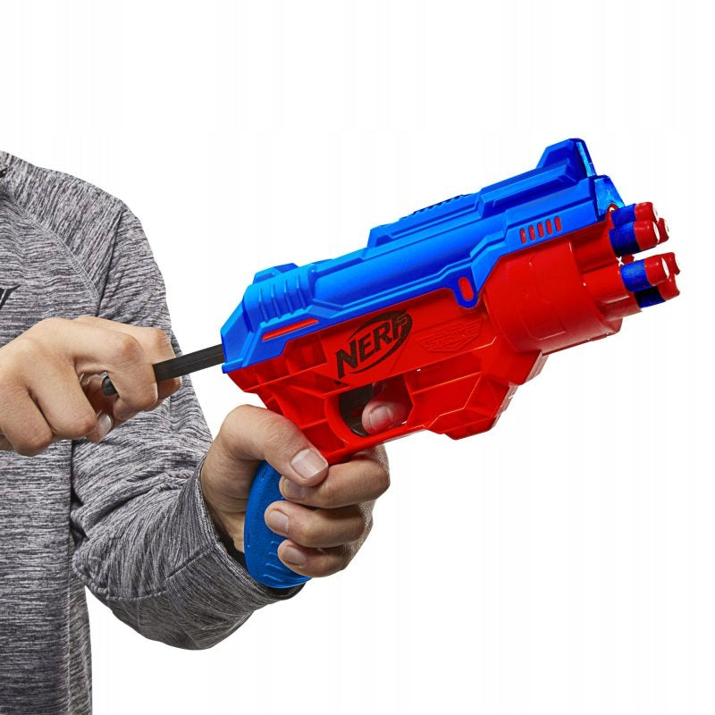 NERF ALPHA STRIKE STRZAŁKI + WYRZUTNIA R - widok 8 opakowania szczegoly zabawka kolekcja