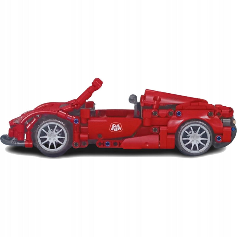 KLOCKI ELEFUN RACING CAR SAMOCHÓD WYŚCIG - widok 4 opakowania szczegoly zabawka kolekcja
