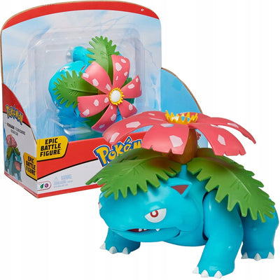 Zabawka POKEMON EPIC BATTLE DUŻA  VENUSAUR JAZWARES - kolekcjonerska premium zabawki Aseo dla dzieci