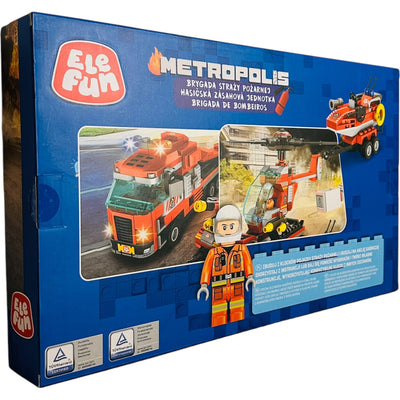 KLOCKI ELEFUN METROPOLIS FIRE BRIGADE BR - widok 2 opakowania szczegoly zabawka kolekcja