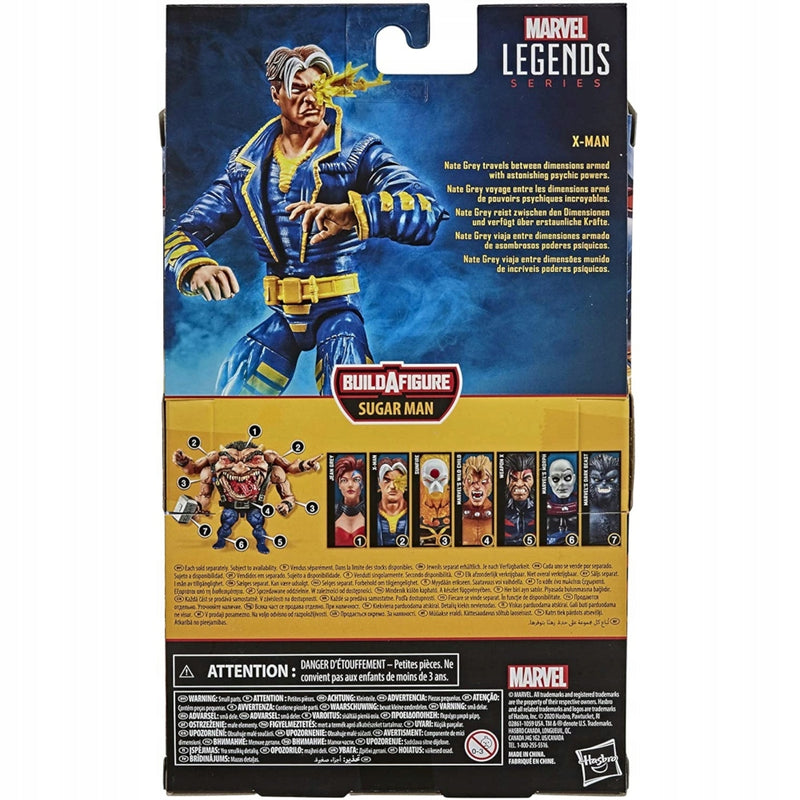 MARVEL LEGENDS RUCHOMA  X-MAN NATE GRAY - widok 6 opakowania szczegoly zabawka kolekcja