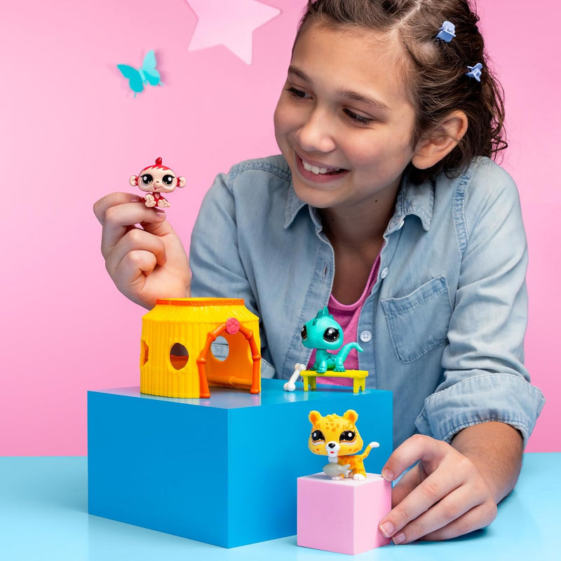 LITTLEST PET SHOP ZESTAW DŻUNGLA TIKI JU - widok 2 TM Toys opakowanie szczegoly collectible
