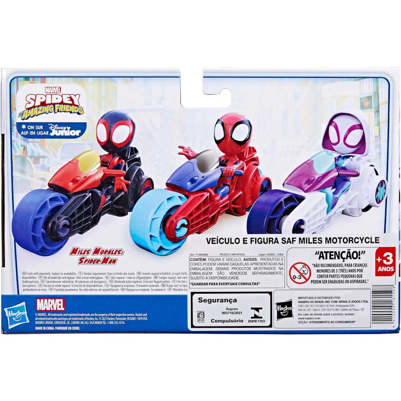 SPIDEY I SUPER KUMPLE MARVEL MOTOCYKL +  - widok 3 opakowania Hasbro szczegoly kolekcja