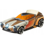 HOT WHEELS OVERWATCH CHARACTER CARS TRAC - widok 2 opakowania szczegoly zabawka kolekcja