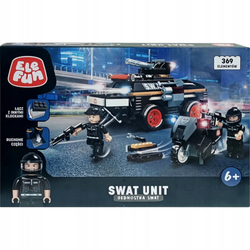 Zabawka KLOCKI ELEFUN SWAT UNIT JEDNOSTKA SWAT C5002 - kolekcjonerska premium zabawki Aseo dla dzieci