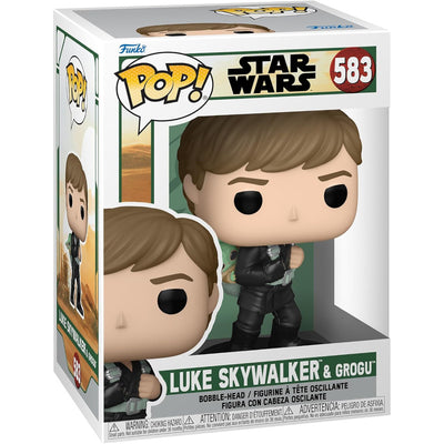 Figurka Funko POP STAR WARS BOBBLE-HEAD  LUKE SKYWALKER & GROGU 583 - kolekcjonerska premium SEO optimized fig