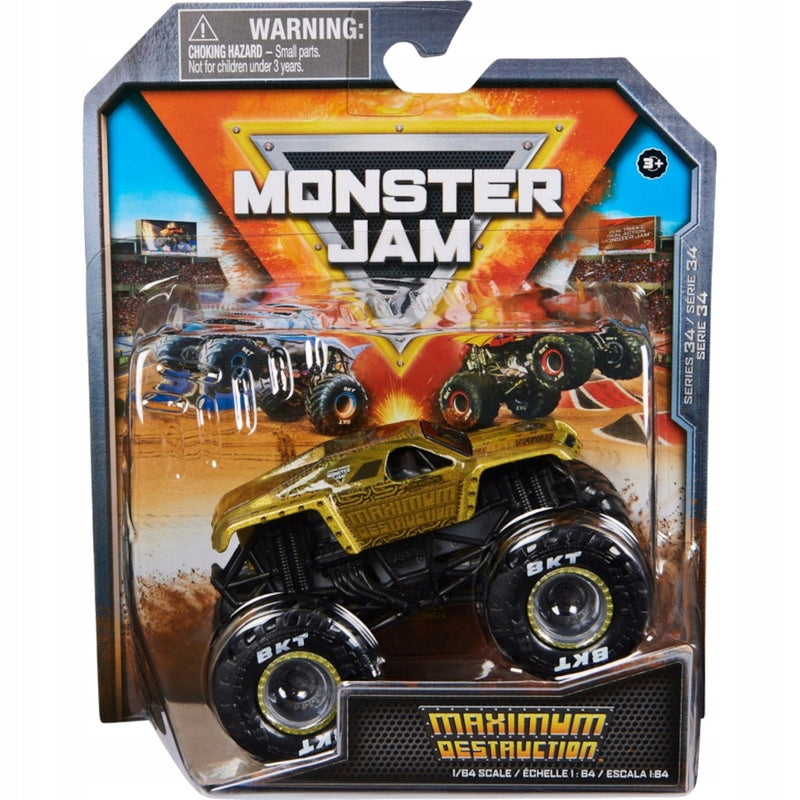 Zabawka MONSTER JAM AUTO TERENOWE SPIN MASTER SERIA 34 MAX - kolekcjonerska premium zabawki Aseo dla dzieci