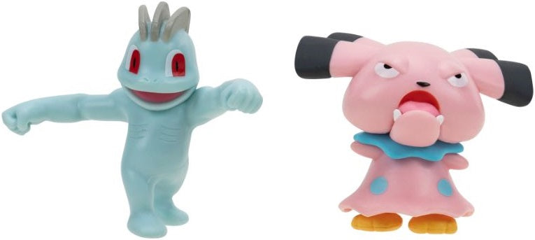 POKEMON FIGURKI ZESTAW 2-PAK MACHOP + SN - widok 2 opakowania szczegoly zabawka kolekcja