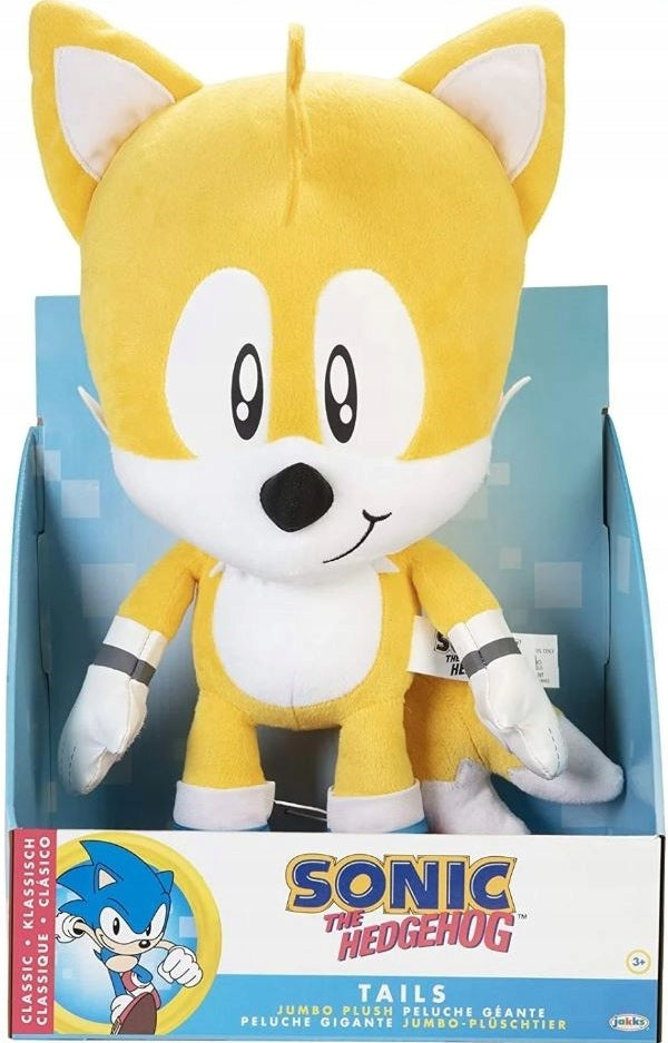 Zabawka SONIC THE HEDGEHOG SEGA PLUSZ MASKOTKA TAILS 50cm - kolekcjonerska premium zabawki Aseo dla dzieci