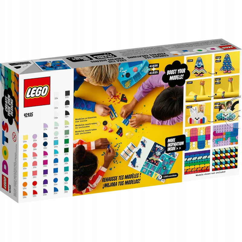 LEGO DOTS ORYGINALNY ZESTAW KLOCKÓW ROZM - widok 4 opakowania szczegoly zabawka kolekcja
