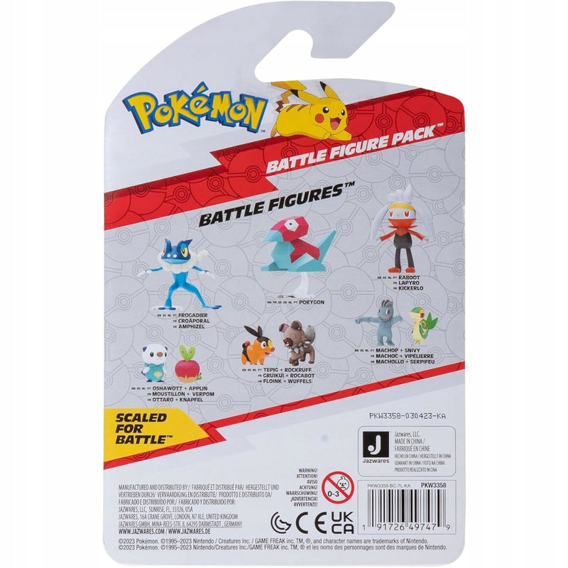 POKEMON BATTLE FIGURE PACK 2-PAK ORYGINA - widok 3 opakowania szczegoly zabawka kolekcja