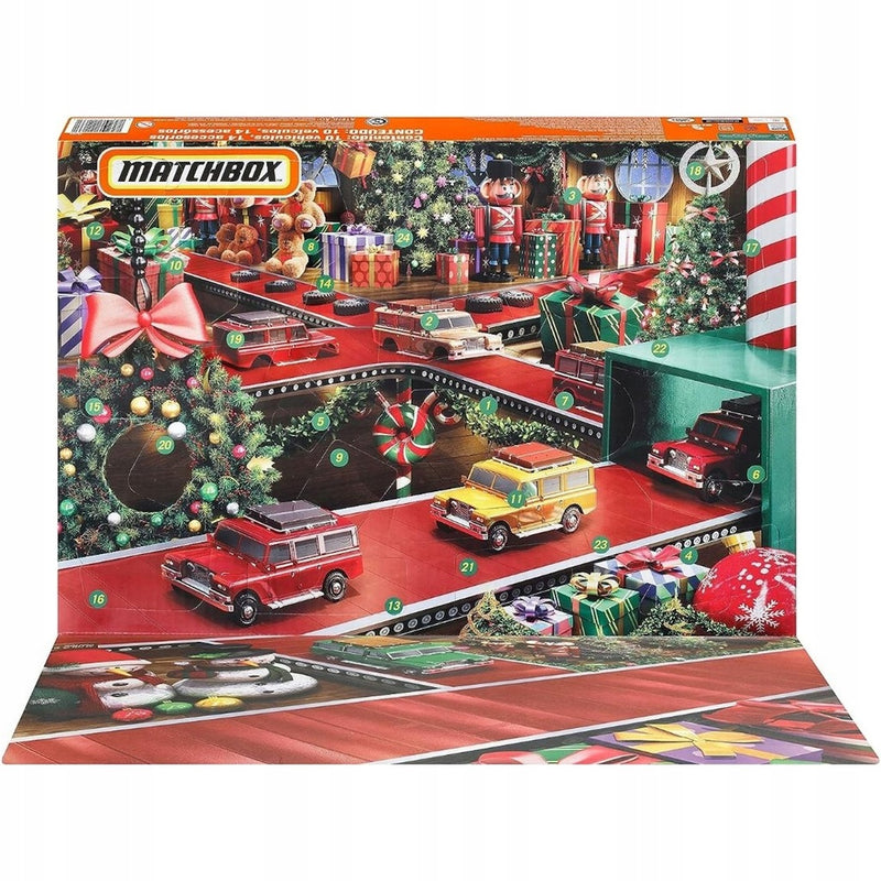 MATCHBOX KALENDARZ ADWENTOWY 24 NIESPODZ - widok 7 opakowania szczegoly zabawka kolekcja