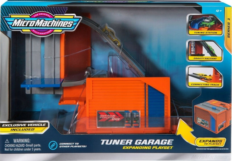 Zabawka MICRO MACHINES ZESTAW ROZKŁADANY GARAŻ PARKING - kolekcjonerska premium zabawki Aseo dla dzieci