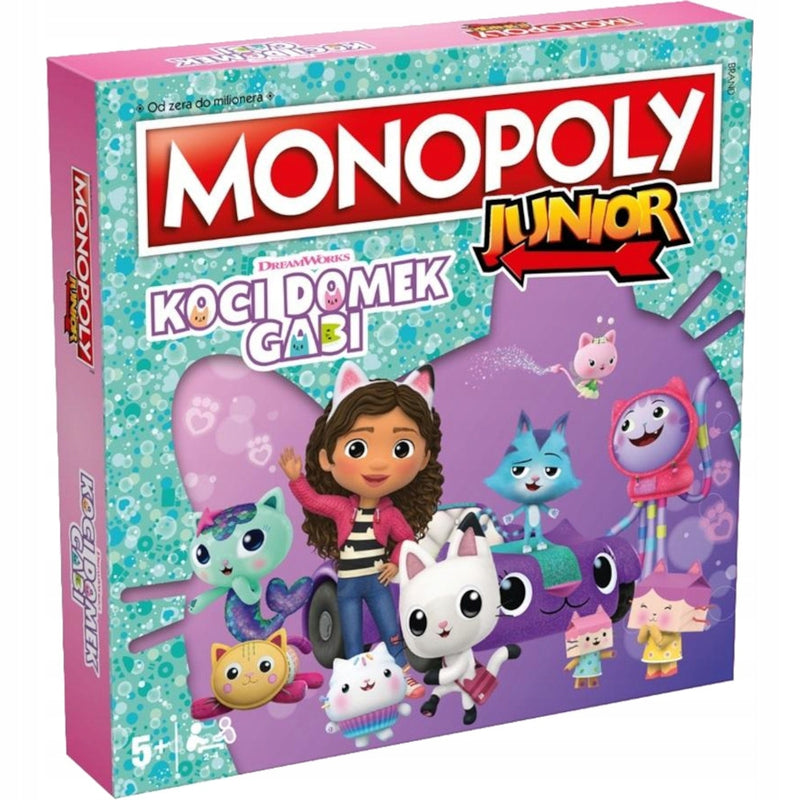Zabawka MONOPOLY JUNIOR KOCI DOMEK GABI GRA HASBRO - kolekcjonerska premium zabawki Aseo dla dzieci