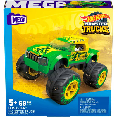 Zabawka MEGA HOT WHEELS MONSTER TRUCK GUNKSTER KLOCKI MATT - kolekcjonerska premium zabawki Aseo dla dzieci