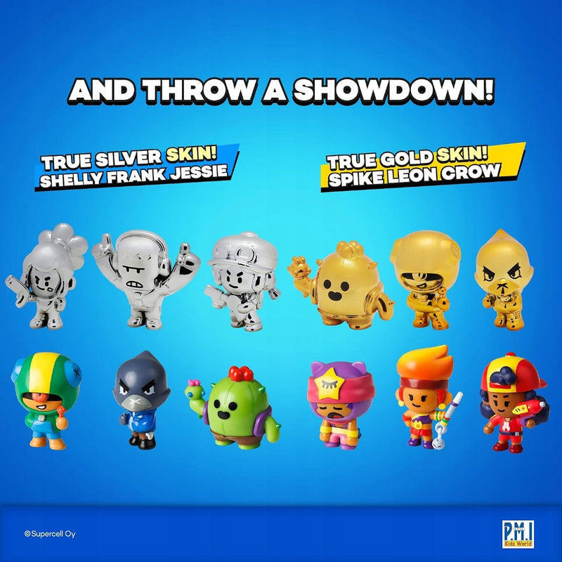 BRAWL STARS PMI ZESTAW FIGUREK KOLEKCJON - widok 6 opakowania szczegoly zabawka kolekcja