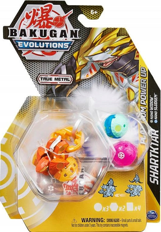 Zabawka BAKUGAN EVOLUTIONS PLATINUM METAL SHARKTAR WIDOW - kolekcjonerska premium zabawki Aseo dla dzieci