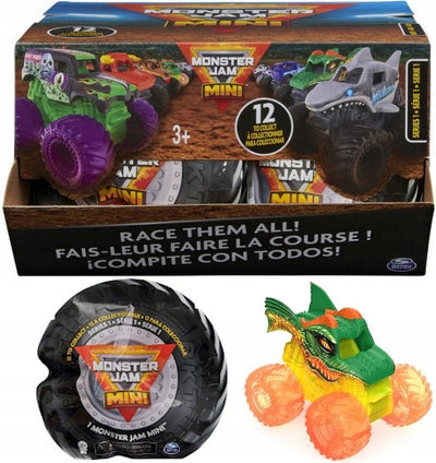 Zabawka MONSTER JAM TRUCK 1:87 AUTO SASZETKA NIESPODZIANKA - kolekcjonerska premium zabawki Aseo dla dzieci