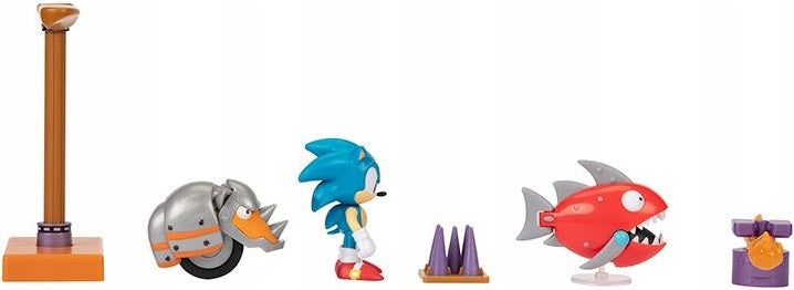SONIC ZESTAW DIORAMA FLYING BATTERY ZONE - widok 5 opakowania szczegoly zabawka kolekcja