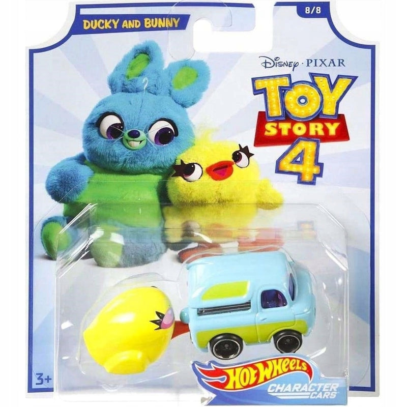 Zabawka HOT WHEELS TOY STORY 4 CHARACTER CARS DUCKY AND BU - kolekcjonerska premium zabawki Aseo dla dzieci