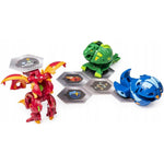 BAKUGAN BATTLE PLANET STARTER PACK 3-PAK - widok 3 opakowania szczegoly zabawka kolekcja