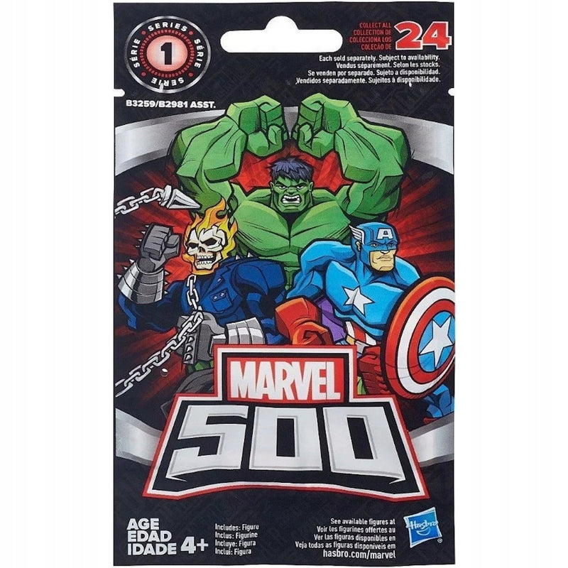 MARVEL 500 AVENGERS SASZETKA  NIESPODZIA - widok 2 opakowania szczegoly zabawka kolekcja