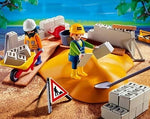 KLOCKI PLAYMOBIL CITY PLAC BUDOWY BUDOWA - widok 2 opakowania szczegoly zabawka kolekcja