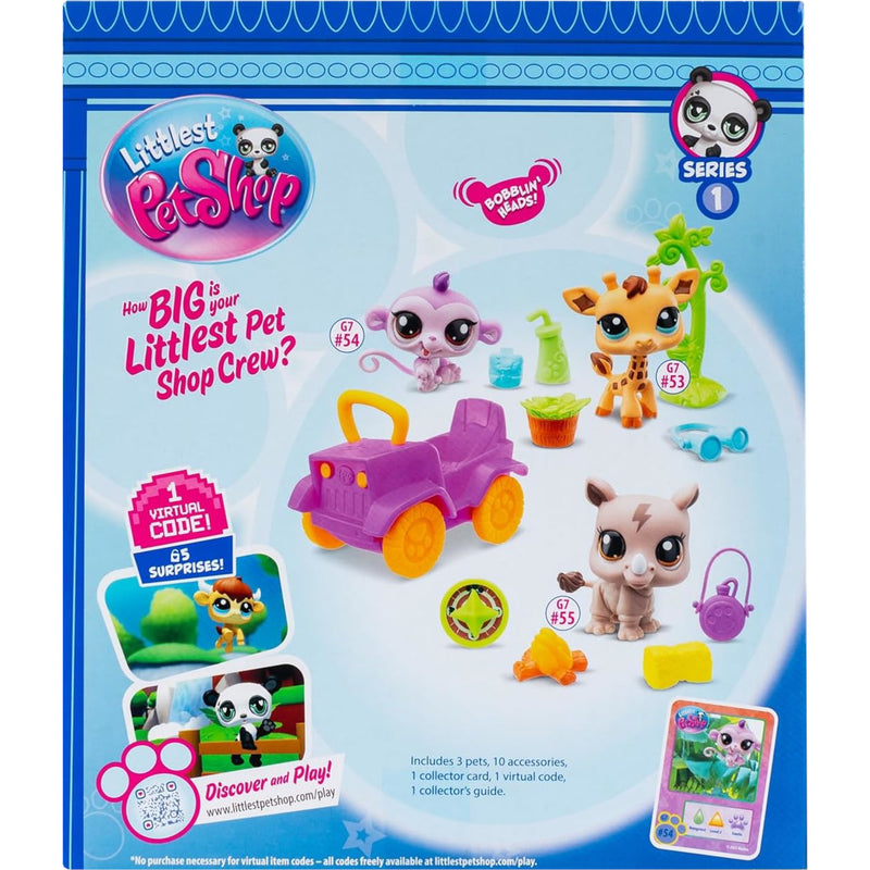 LITTLEST PET SHOP LPS ZESTAW 3-PAK SAFFA - widok 4 TM Toys opakowanie szczegoly collectible